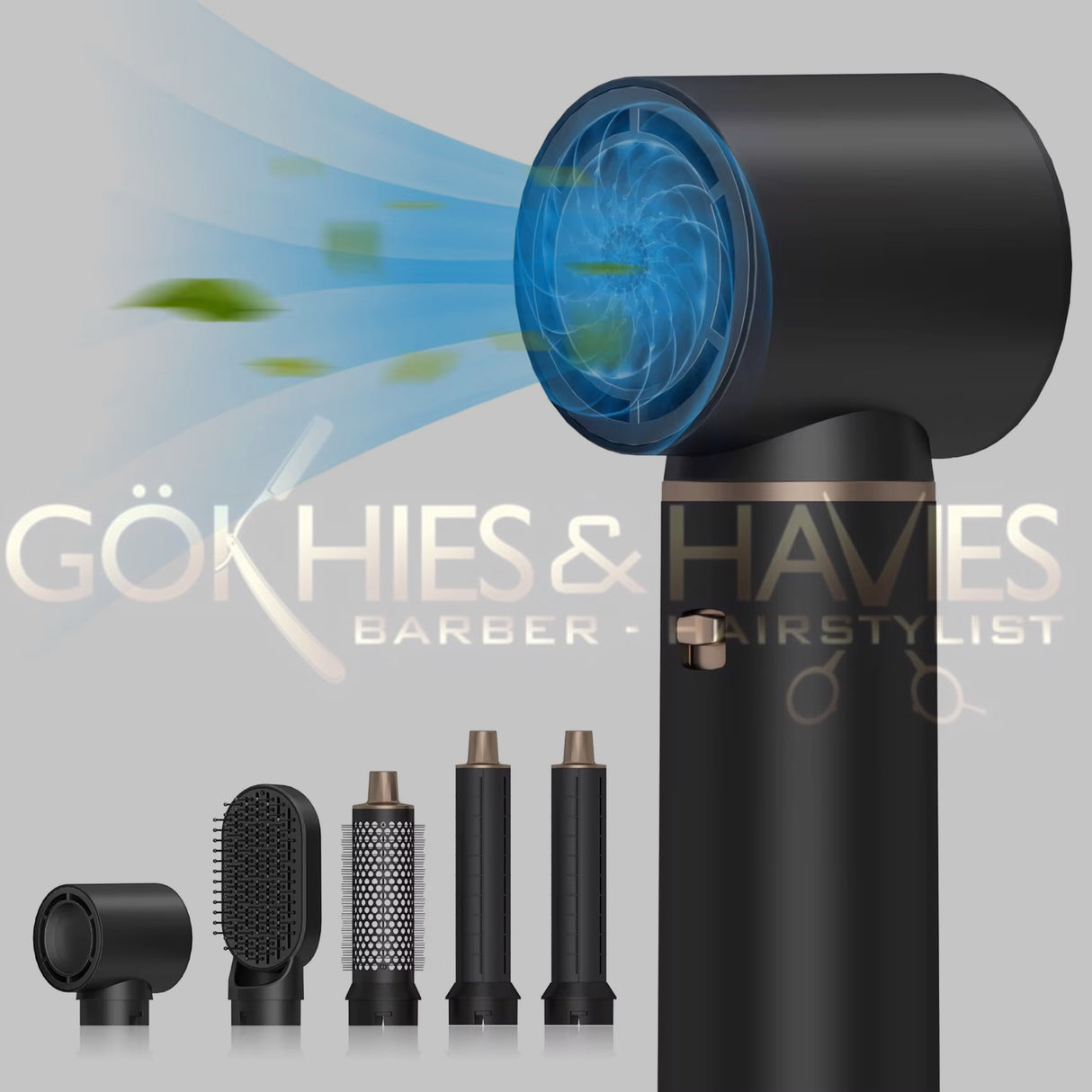 5 IN 1 Hete lucht haarstyler